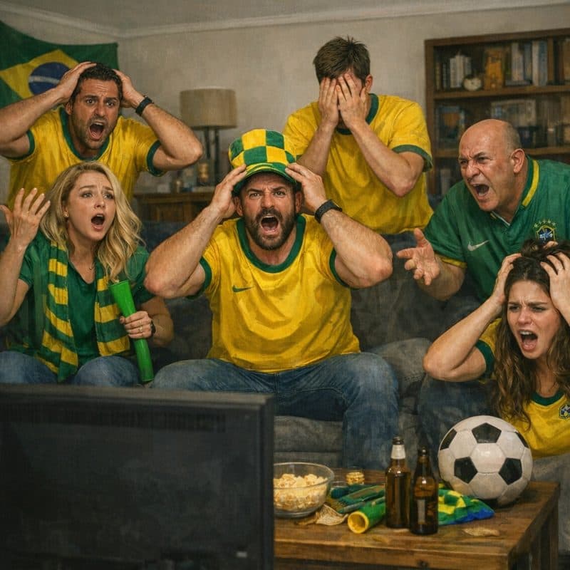 Torcedores no escuro durante uma queda de energia no meio do jogo